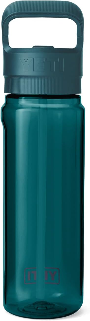 YETI Yonder 750 ml/25 oz Water Bottle with Yonder Straw Cap, Agave Teal