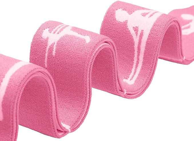 2-Pack Adjustable Kids Dance Stretch Bands - 8-Loop Elastic Bands for Ballet, Latin, Yoga, Gymnastics & Stretching - Flexible, Multi-Section Design for Dance Training & Flexibility
