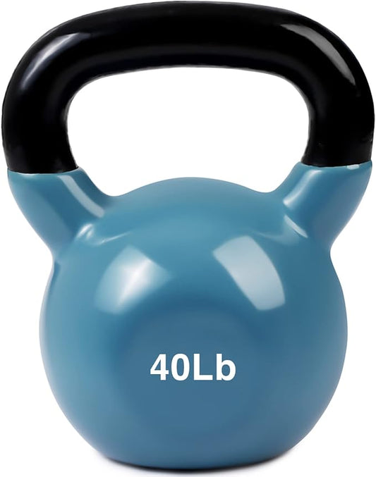 JFIT Kettlebell Weights Vinyl Coated Iron