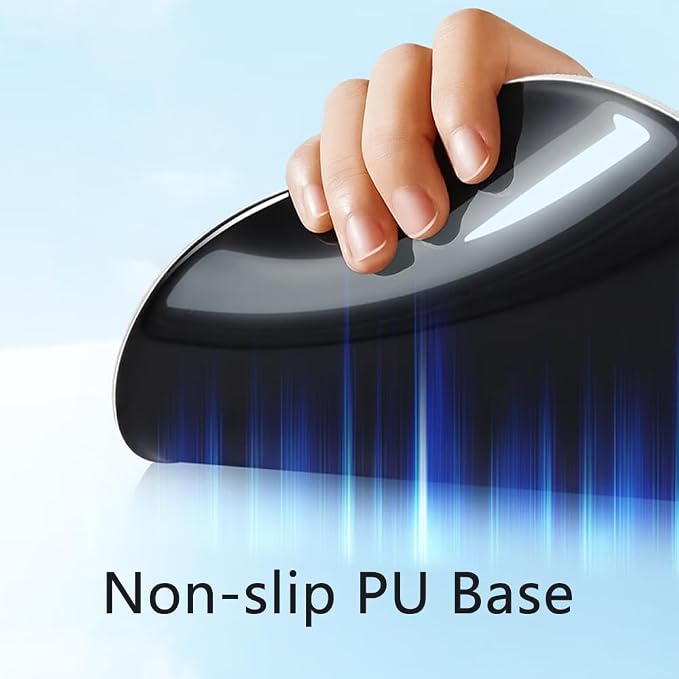 Ergonomic Mouse Pad with Wrist Rest, Gel Wrist Support Mousepad, Pain Relief Laptop Computer Mouse Pad, Non-Slip Mouse Pads for Office & Home (Red)