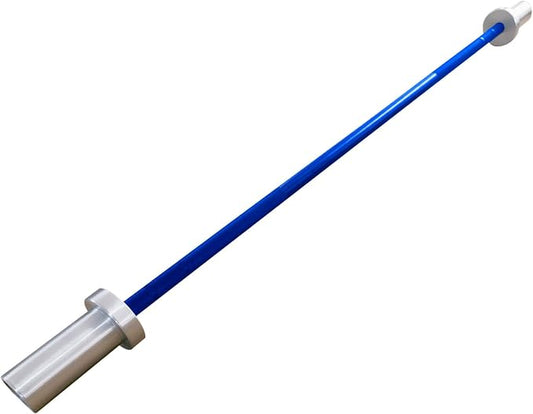 4FT 5LB Aluminum Kids Barbell, 70LB Capacity | Youth training bar with 22mm knurled grip, bearings, brass bushings, and 2-inch Olympic plate compatibility