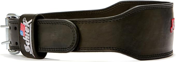 Schiek Jay Cutler Signature Leather Belt - Comfortable Weight Lifting Belt