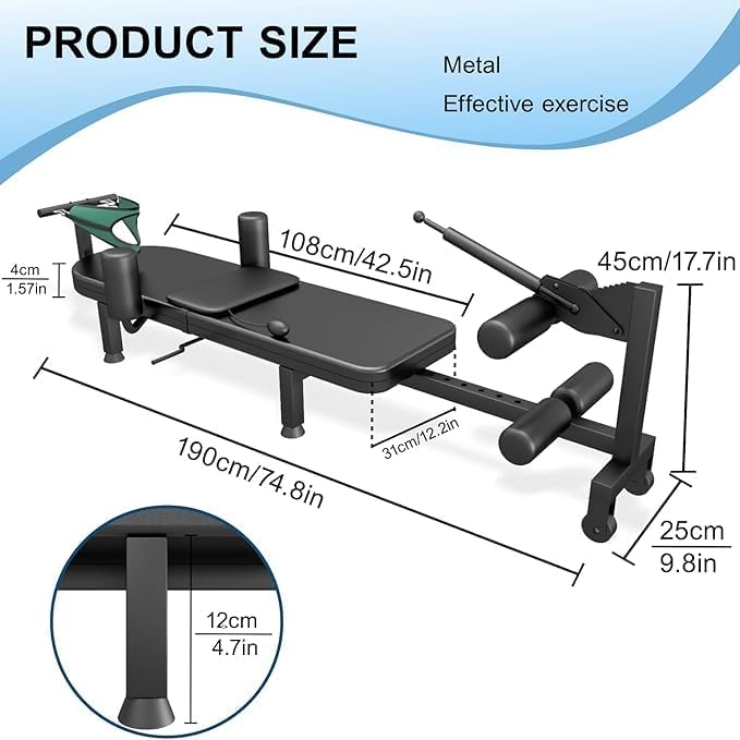Fitness Full Body Lumbar Traction Table, Back Stretch Bed Stretching Machine