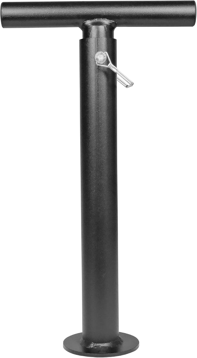 Adjustable Kettlebell Handle for Weight Plate, Heavy Duty Iron Construction, Fits Standard 2" Olympic Plates, DIY Kettlebell for Strength Training, CrossFit, Home Gym