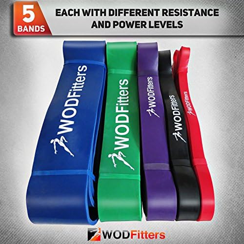 WODFitters Pro Series Pull-Up Assistance Bands – Premium Resistance Loop Bands for Assisted Pull Ups, Muscle Ups, Strength Training & Mobility – Durable Bands for Functional Fitness