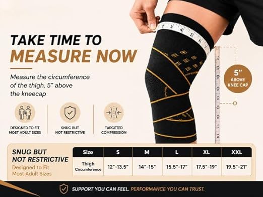 CopperJoint Knee Compression Sleeves for Women and Men Breathable Copper Infused Non Slip Knee Support For Pain Recovery Swelling Circulation Arthritis Running Workout & Walking Single Sleeve Only