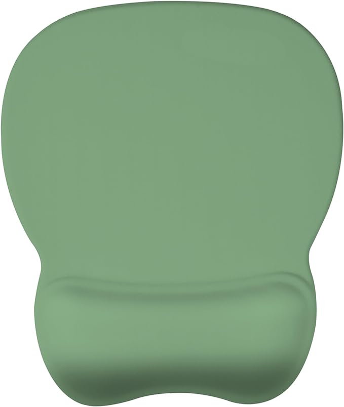 EooCoo Ergonomic Mouse Pad with Wrist Rest, Memory Foam Support Mousepad | Non-Slip Base for Computer, Cafe, Home & Office, 9.64 x 8.26 in Office Desk Accessories, Carpal Tunnel Relief