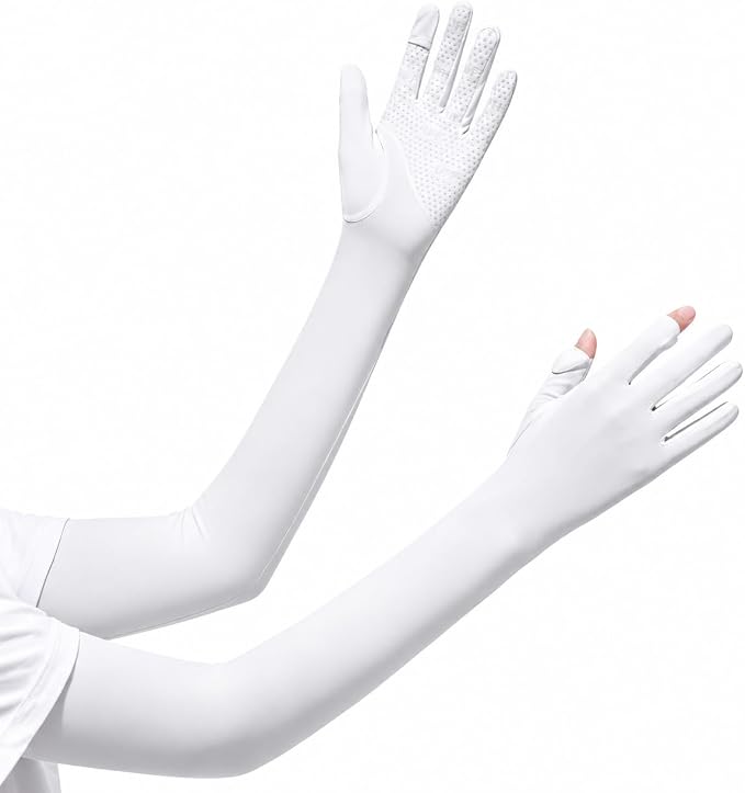 Women Driving Gloves, UV Protection Sun Gloves, Touchscreen Full Finger | UPF 50+ fabric blocks 99% UV rays, protecting hands during driving, cycling, fishing, hiking and outdoor activities