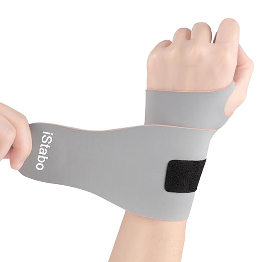 Wrist Brace Support for Carpal Tunnel Pain Relief, Ultra Thin Elastic for Tear, Ulnar Wrist wraps Repetitive Wrist Use Injury, Fit Left or Right Hand, Small and Medium Hands Sizes