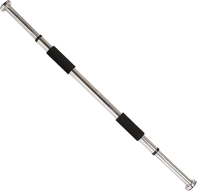 Sunny Health & Fitness Adjustable Doorway Chin Up/Pull Up Bar | Adjustable Doorway Fitment, Strong Steel Frame, Foam Padded Handlebars, Anti-Slip Pads, Ideal for Upper Body Workouts