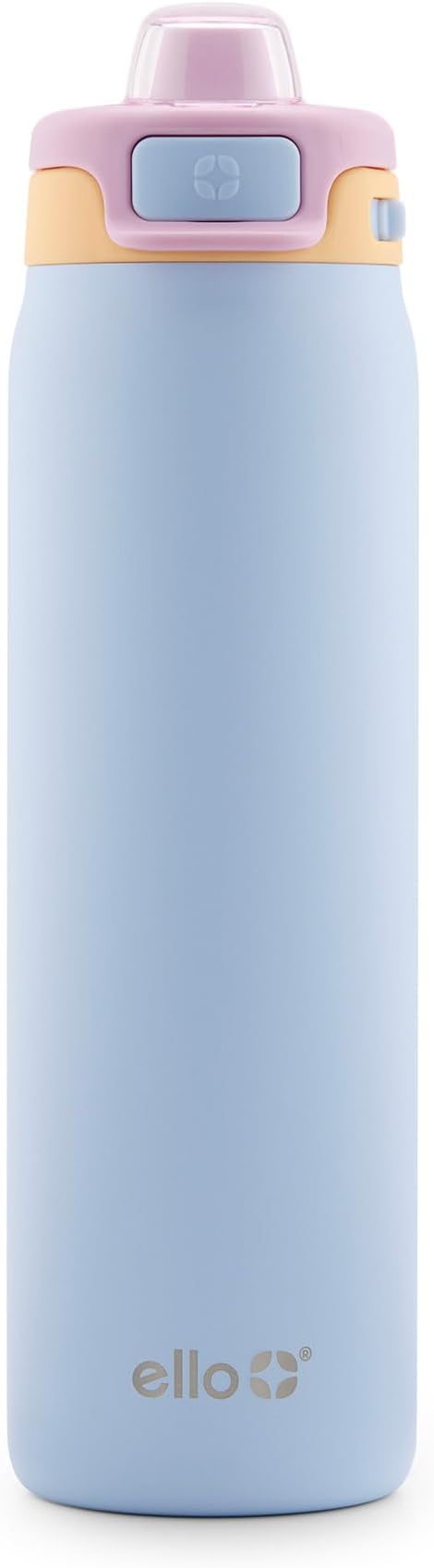 Ello Pop & Fill Insulated Stainless Steel Water Bottle with Quick Fill Lid, Leakproof Locking, Sip or Chug Spout, BPA-Free, Double Wall Vacuum Insulated for Sports, Travel & School- 22oz / 32oz / 40oz