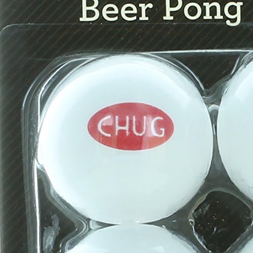 12ct Beer Pong Balls White w/Sayings Drinking Game College Frat Party Novelty