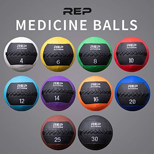 REP Weighted Slam Balls for Home Gym Fitness | 5-30 lb Soft Textured Medicine Ball Sizes | Heavy Sand-Filled Workout Weights for Strength, Core Training, Crossfit, Conditioning & Slam Ball Exercises