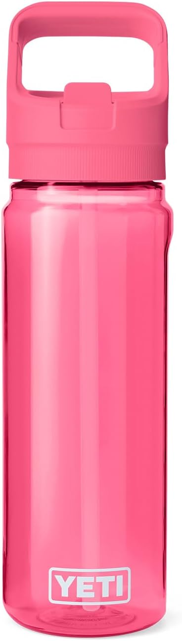 YETI Yonder 750 ml/25 oz Water Bottle with Yonder Straw Cap, Tropical Pink