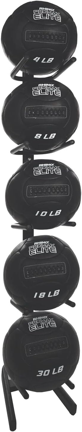 Champion Sports Rhino Promax Wall Balls - Soft Shell Non-Slip Grip for Weightlifting, Plyometrics, Cross Training, & Home Gym