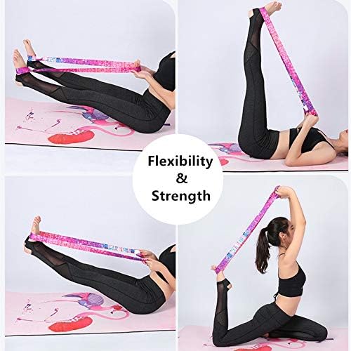 Yoga Mat Carrier Strap, Adjustable Thick Straps Sling for Carrying Large Mats, Stretching Band