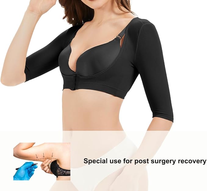 KSKshape Arm Shaper for Women Arm Compression Sleeves Post Surgical Slimming Sleeves Posture Corrector Tops Shapewear