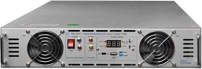AIMS 3000W NEG. 48V Rack Mount Inverter to 120 Volt AC – 1U (-48V)