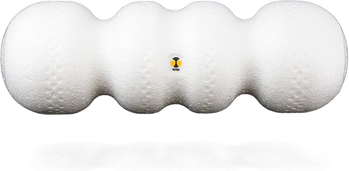 Rollga LITE - High Density Foam Roller for Exercise & Back Pain, 18 inches | Patented Grooves Protect Spine & Bone, Bumps Reach Deeper, Design Mimics Hands-On Massage, Increase Flexibility 22%