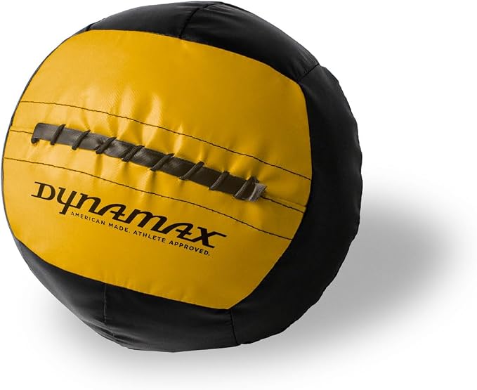 Dynamax Mini Medicine Ball, 2–12 lb Soft Shell Wall Ball, 10-Inch Weighted Exercise Ball for Strength Training, Core Workouts, Conditioning & Functional Fitness