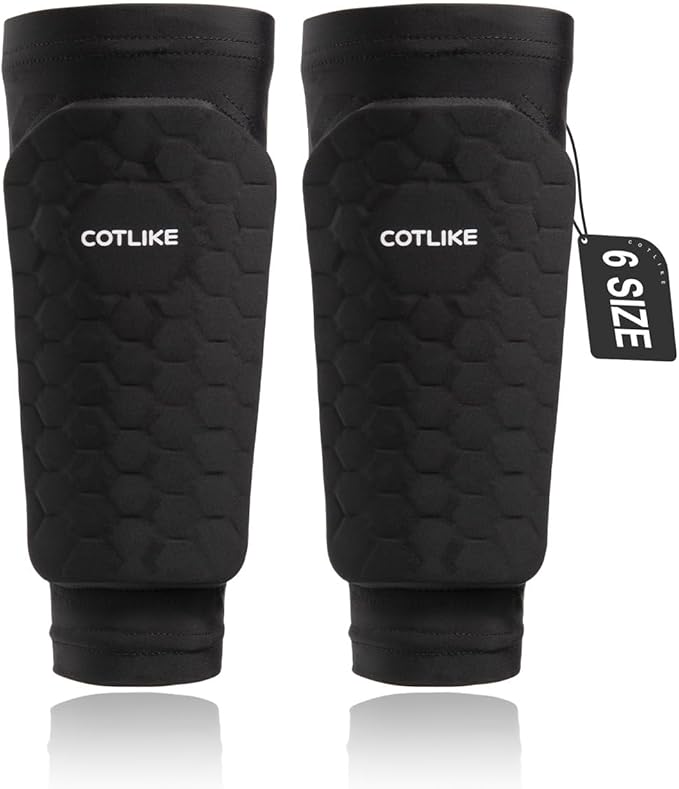 Soccer Shin Guards for Kids Youth Adults, Ski Shin Guards Sleeves for 2-18 Years Old Boys Girls Men, Calf Compression Sleeve with Honeycomb Pads, Espinilleras de Futbol para Hombres