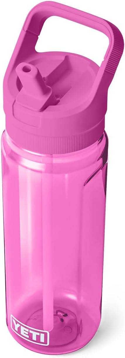 YETI Yonder 750 ml/25 oz Water Bottle with Yonder Straw Cap, Wildflower Fuchsia