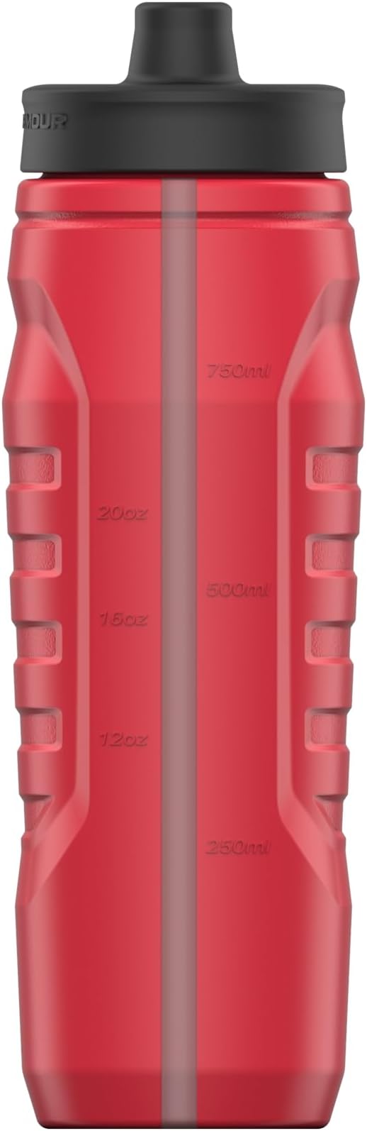 Under Armour Squeeze Water Bottles, 32 oz Water Bottles, Sideline Sports Water Bottle with Quick-Shot Lid, Quick & Easy Hydration, Gym Water Bottles, Squeeze Bottle, 1 32oz Bottle