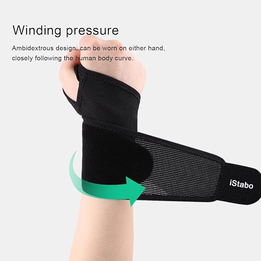 Ultra Thin Mesh Wrist Brace for Carpal Tunnel Pain Relief - Adjustable Wrist Support Strap for Arthritis, Tendonitis, Repetitive Strain Injury - Lightweight Ulnar Wrist Wraps for Workouts & Daily Use, Fits Left or Right Hand (2, Black)