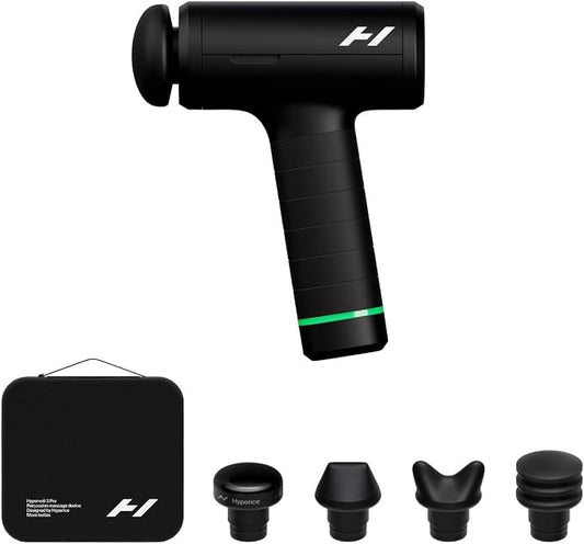 Hyperice Hypervolt 3 Pro Percussion Massage Gun Heated Head Carry Case | Deep Tissue Muscle Recovery | Reduce Stiffness| Five Speed Control | Pressure Sensor Feedback | Bluetooth Compatible