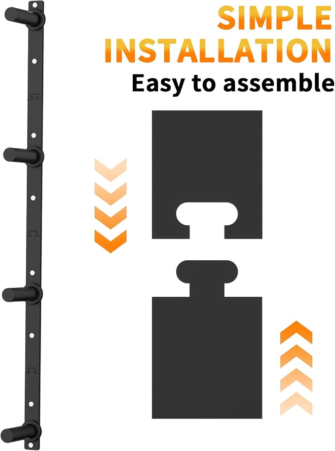 EVERYMATE Weight Plate Storage Rack, Olympic Weight Plate Holder, Bumper Plate Storage, Home Gym Organizer