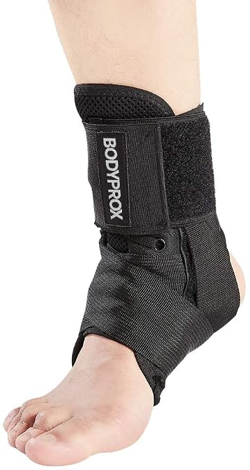 Bodyprox Ankle Brace for Women and Men (Small), Lace Up Ankle Support Brace Stabilizer For Sprained Ankle