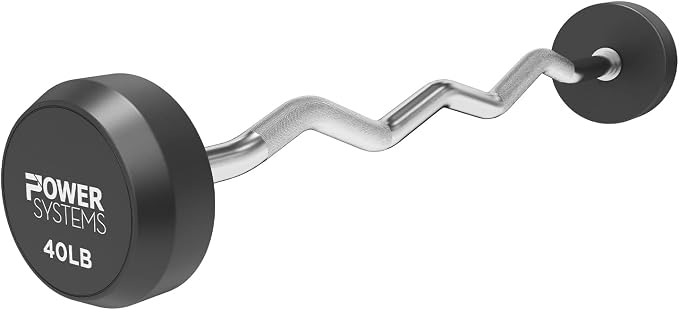 Power Systems ProStyle Fixed Barbell with EZ Curl Handle