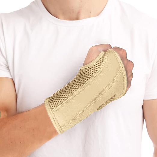 NuCamper Wrist Brace for Carpal Tunnel Night Wrist Support Right Left Hands | Wrist Splint for Men Women, Tendonitis Arthritis Pain Relief,Adjustable Compression Hand Braces, Sleeping, Office Work Typing