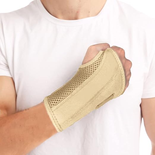 NuCamper Wrist Brace for Carpal Tunnel Night Wrist Support Right Left Hands | Wrist Splint for Men Women, Tendonitis Arthritis Pain Relief,Adjustable Compression Hand Braces, Sleeping, Office Work Typing