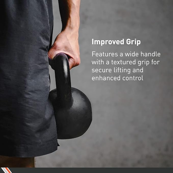 Body Sport Cast Iron Kettlebell - Professional Weight Training Equipment for Home & Gym Workouts