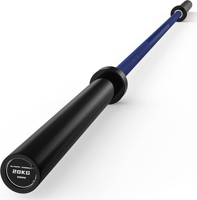 PAPABABE 7ft Barbell 45lb Olympic Barbell 1000/1500lbs Capacity Home Gym | 7ft 45lb 2" Olympic Barbell, 1000/1500lbs Capacity, Hybrid Needle Bearings & Bushings for Squat Curl Deadlift