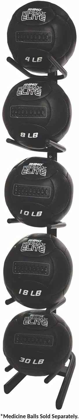 Champion Sports Rhino Promax Wall Balls - Soft Shell Non-Slip Grip for Weightlifting, Plyometrics, Cross Training, & Home Gym
