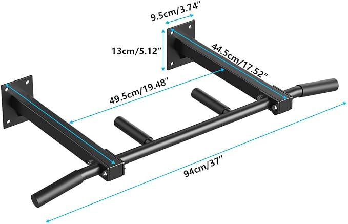 Wall Mount Pull Up Bar, Joist Beam and Rafter Mounted Chin Up Bar