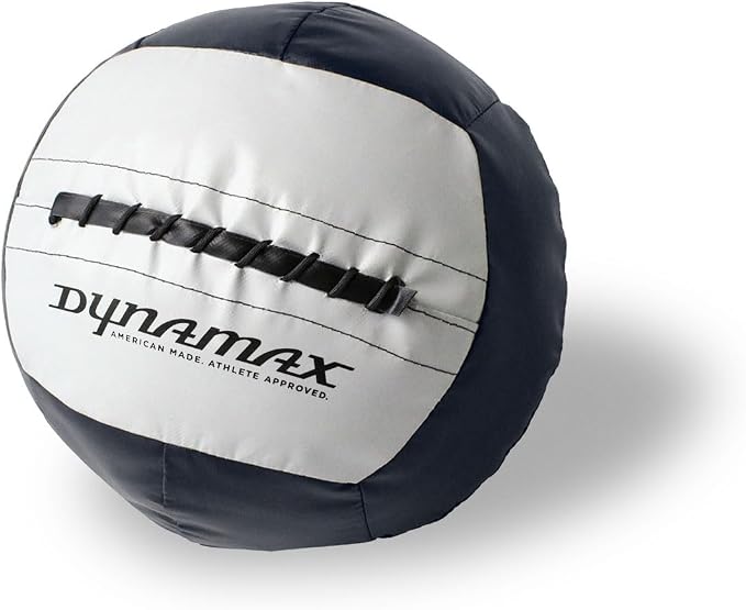 Dynamax Mini Medicine Ball, 2–12 lb Soft Shell Wall Ball, 10-Inch Weighted Exercise Ball for Strength Training, Core Workouts, Conditioning & Functional Fitness