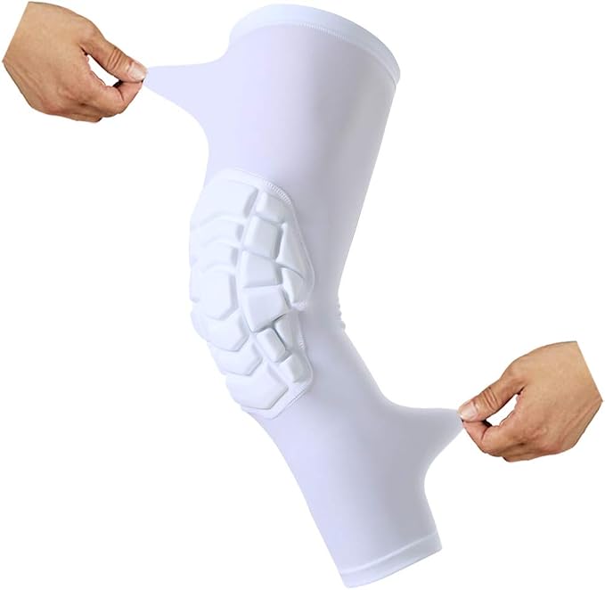 SZKANI Knee Pads Compression Leg Sleeve Knee Sleeve for All Sports Wrestling Protector Gear, 1 Pair of Knee Paded