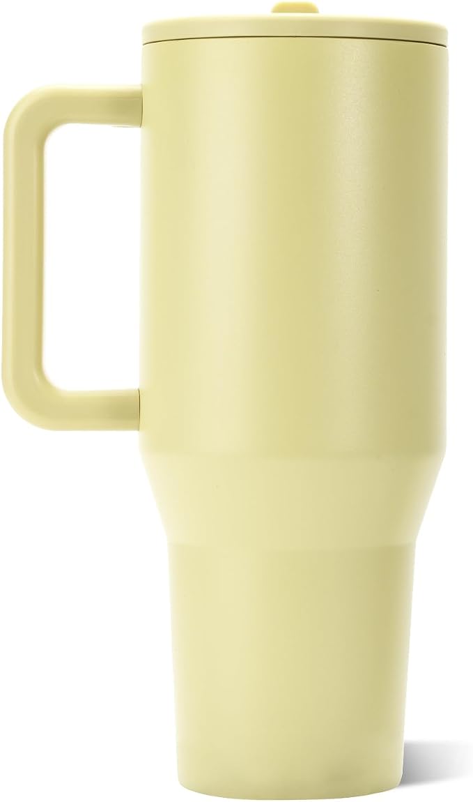 HydroJug Traveler 40oz, Insulated Tumbler with Handle & Straw, Olive