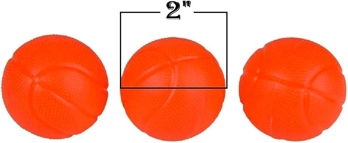 Bath Time Mini Basketball Slam Dunk Zone Shooting Game (6") 3 Balls That Float Included. Suctions to The Wall. Plastic. Bathtub Toy for Boys and Girls. (3 Sets)