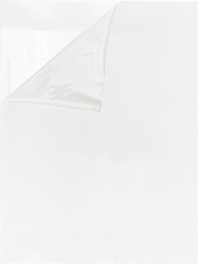 Duco USA-Made Acrylic Mirror Sheet 1/8 Inch Thick 12" x 16" (with Adhesives) - Pack of 4 Silver Frameless Plastic Mirror for Walls, Home Gyms, Bathrooms, & More - Shatter-Proof Mirrored Plexiglass