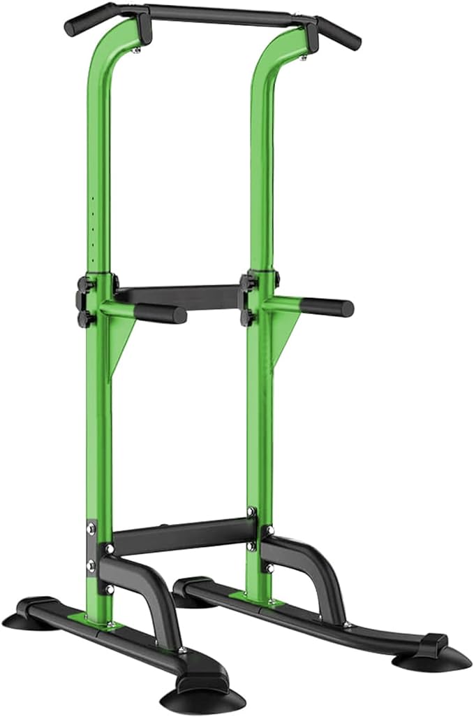 SogesHome Multi-Function Power Tower Pull Up Bar Dip Station for Home Gym | Height Adjustable PullUp Dip Stand, Full Body Strength Training Equipment, Fitness Workout for Push Ups Dips, 330LB Capacity