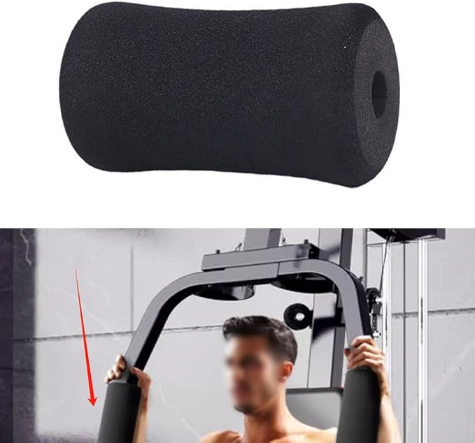 Foam Foot Pad Roller for Ab Machine - High Density Replacement Cushion for Leg Curl Attachment, Sit Up Board & Decline, Black 20x70x130mm(23 * 70 * 130mm)