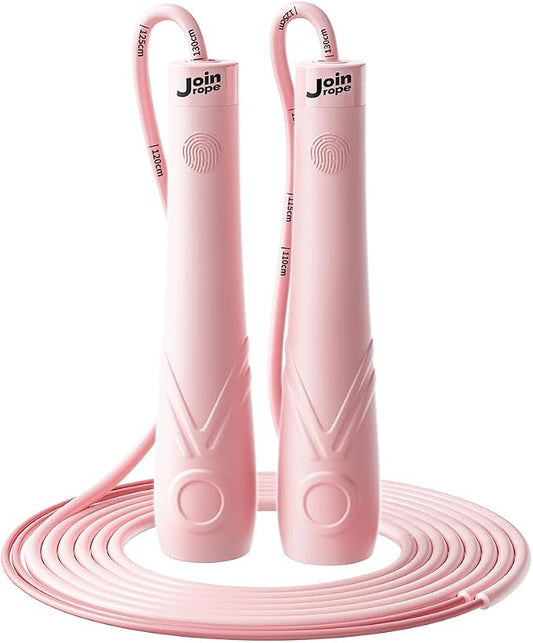 Kids Jump Rope for Children-Adjustable Speed Skipping Rope with Dual Bearings, Segmented Anti-Tangle Cord, Silicone Handles, Indoor Outdoor Fitness Toy for Boys & Girls