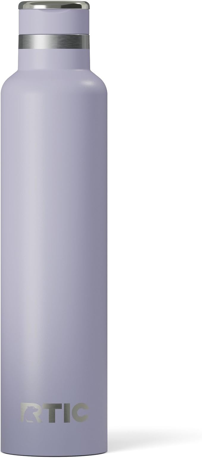 RTIC 26oz Journey Water Bottle, Ceramic Lined, Dusty Lilac | Stainless Steel Metal, Insulated for Hot and Cold Drinks, Sports, Travel and Camping