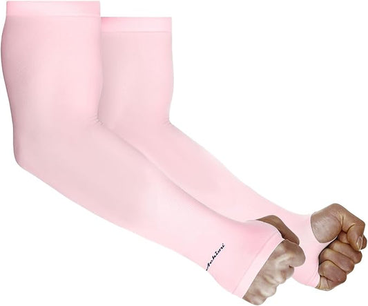 Achiou Arm Sleeves for Men Women, Sun Sleeves UV Protection Cooling Sports | Compression,Tattoo Sleeve Cover, Thumb Hole Design,Tattoo Cover Up, UPF 50+, Versatile Use for Basketball Football Volleyball