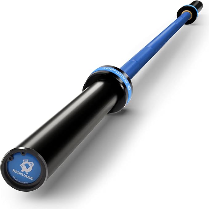 Ceramic Olympic Barbell 4/5/6FT – Short 2" Bar for Home Gym | Alloy/A3/45 steel. 400-500LB. 28mm knurled grip. Brass bushings. Squat, bench, deadlift, hip thrust. Fits standard plates.