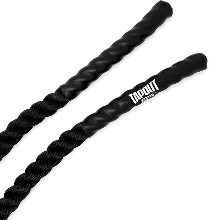 Tapout 9.5-Foot Battle Rope - Compact & Durable | Perfect for Full-Body Workouts, Home Gym Training (1 inch Diameter)